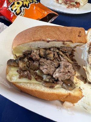 Philly Cheesesteak with Mushrooms