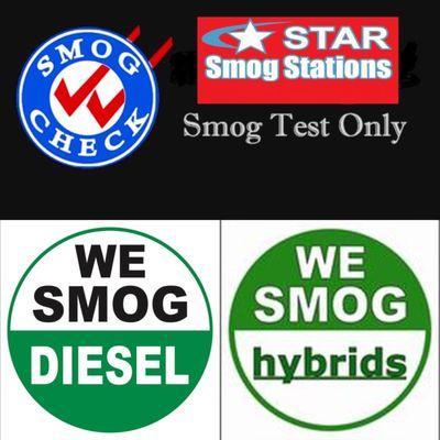 We also Smog Diesel & Hybrids Vehicles ..