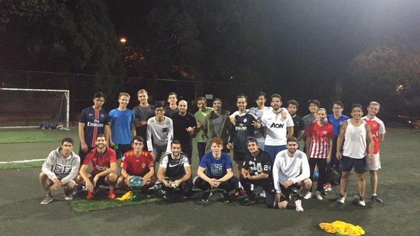 EF soccer team gets together to play