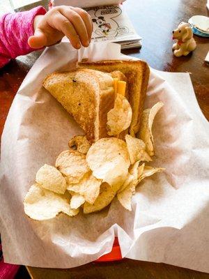 Kids grilled cheese ... the kids LOVED it!