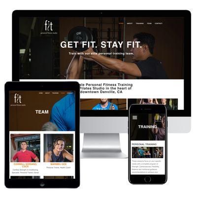 Fit Personal Fitness Studio responsive web design by JVF