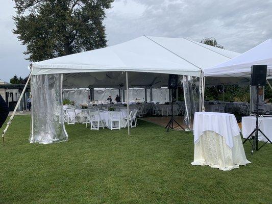 North Lawn Venue Wedding Setup