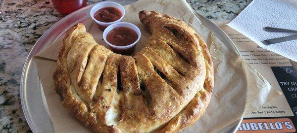 Calzone- it's HUGE