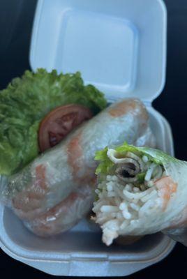 Flavorless spring rolls.