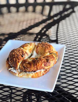 Toasted Jalapeno Cheese Bagel