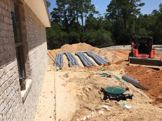 Septic System Drain Field Lines in Escambia County, FL and Santa Rosa County, FL Navarre and Gulf Breeze