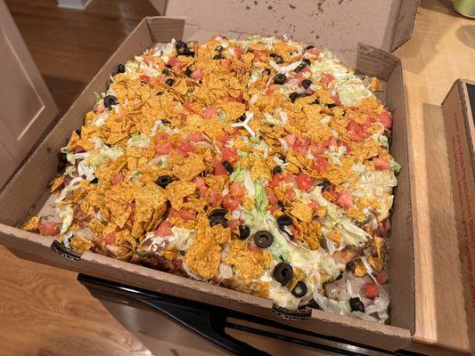 Large Original Crust Taco Supreme, minus meat