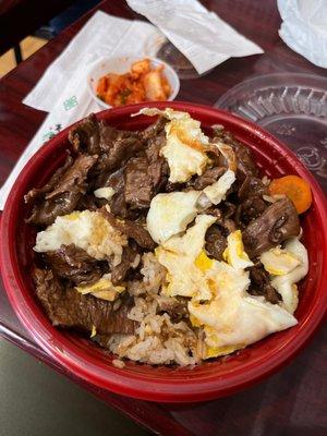 Beef Teriyaki Bowl with an Egg