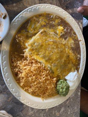 Ranchero Burrito plate