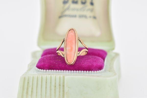 vintage coral ring