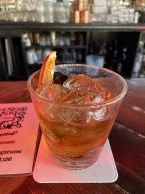 Happy hour old fashioned - $6