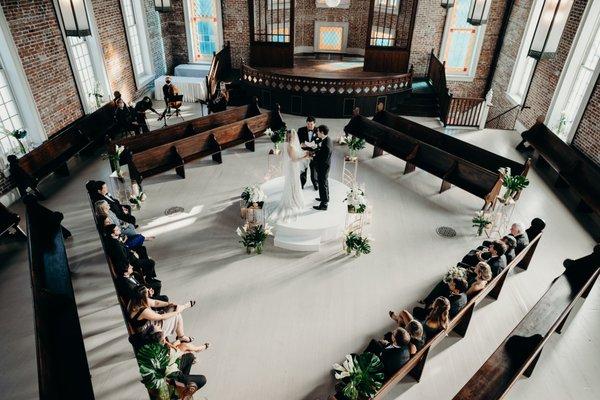 Social distanced microwedding in New Orleans. Photo by Trevor Mark.