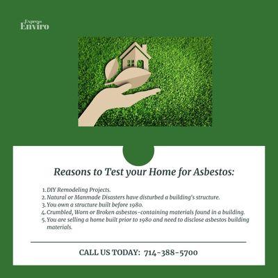 Why test your home for asbestos?