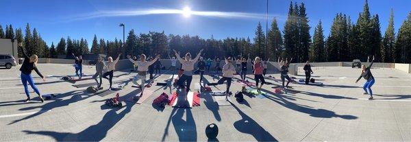 #kaiaretreat2022 South Lake Tahoe. Morning meditation and Yoga.