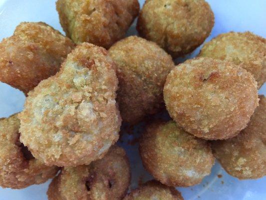 Deep fried mushrooms