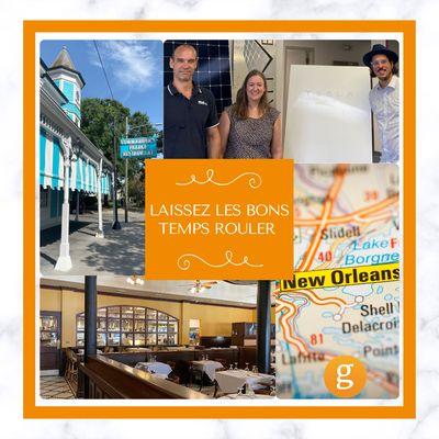 Melissa Montero recently made a trip to NOLA to visit a few of her clients, Solar Alternatives, Dickie Brennan & Co., & Commander's Palace