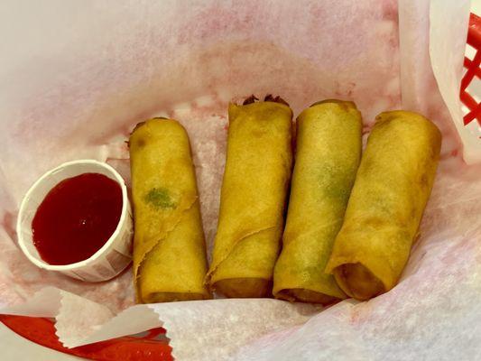 11.09.23 4 Piece Vegetable Eggrolls $5.50