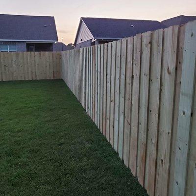 New fence installed