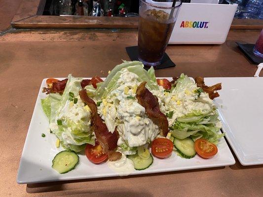 Huge wedge salad!