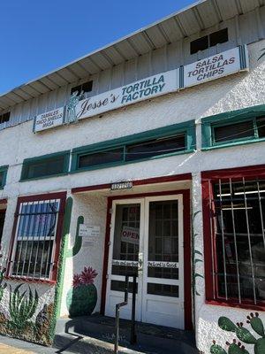 Entrance to Jesse's Tortilla Factory