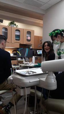 Amazing Josh (dentist) Nancy (aka Aunt Nancy) and Louisa. Angels of care!