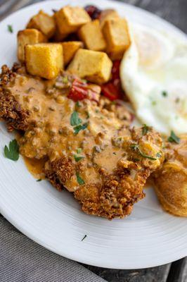 Brunch Menu: Chicken Fried Chicken & Gravy ($16)