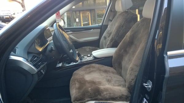 Tailor-made sheepskin seat cover 3