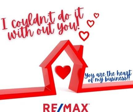 Thank you to all of my friends, family & clients! I couldn't do it without you! You are the heart of my business! xoxoxo REMAX 10 Tina McD