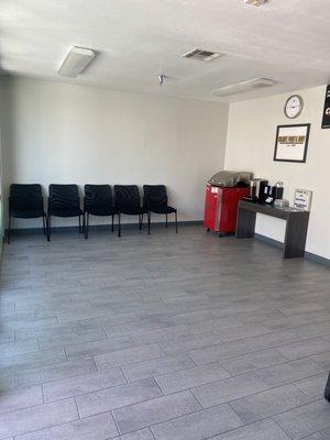 Shop waiting area