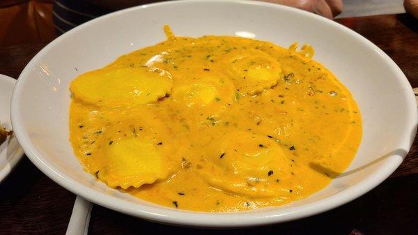 Lobster and crab ravioli