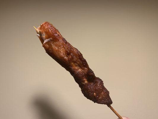 Delicious chicken on stick .. soooo gooood