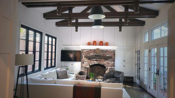 Danville - Living room. Sherwin Williams Stock Black / Alabaster