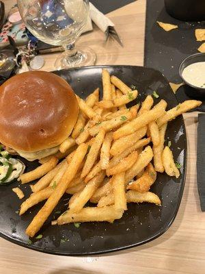 Angry Burger with Truffle Fries