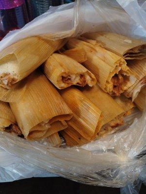 Pork tamales it's what does a body good - a Mexican body anyway! Verde que si?