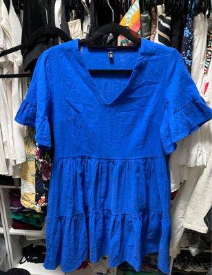 Royal Blue Babydoll Dress; $8.99