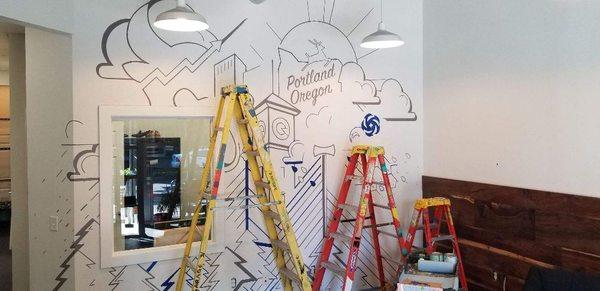 Mural installation !