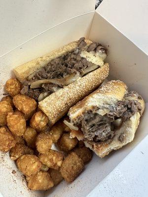 The famous  East Delaware Cheesesteak