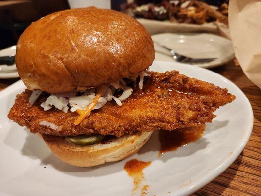 Hot Honey Chicken Sandwich.