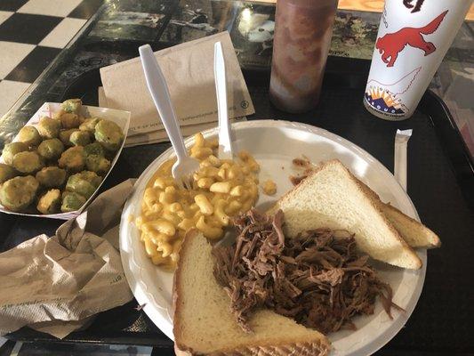 Brisket Mac N' Cheese Fried Okra