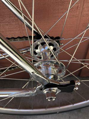 Fixed gear with evo hub and tensioners