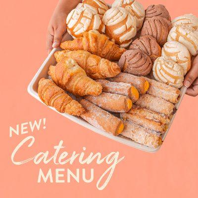 Breakfast,Lunch & Coffee To Go  Check out our NEW Mexican Sweet & Savory catering trays! Place your Pre-Order at ordermonarca.com