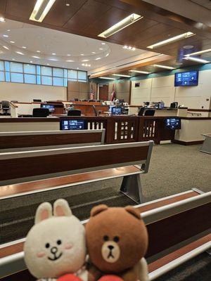 Interior of Courtroom 1A