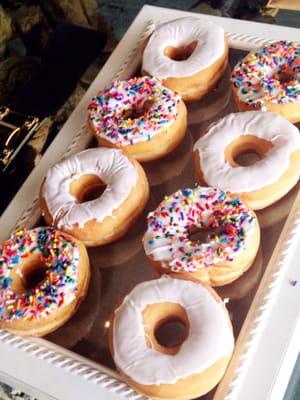 Free donut today to celebrate Fabrik's birthday