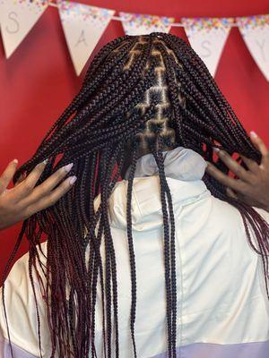 Small knotless braids