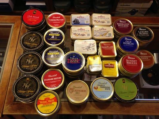 Luxury pipe tobaccos from Dunhill, Gawith, Mac Baren to name just a few.