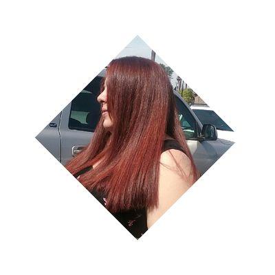 Red hair coloring service