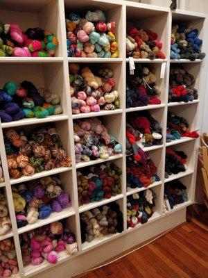 One of the many walls of yarn.