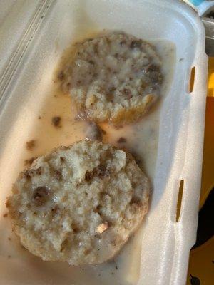 Sausage and Gravy biscuits