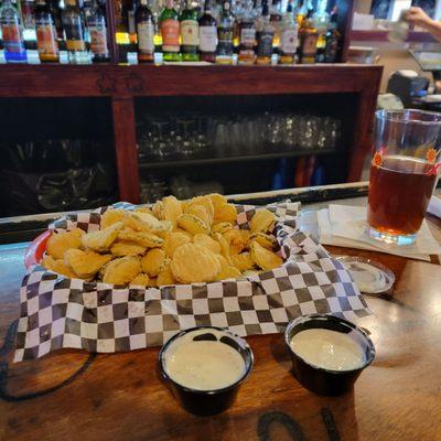 Deep Fried Dill Pickles.  Yummiest!