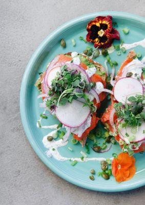 Wild-Smoked Salmon Toast